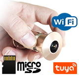 Беспроводной IP WI-FI видеоглазок TUYA с облачным хранением HDcom T202-8G